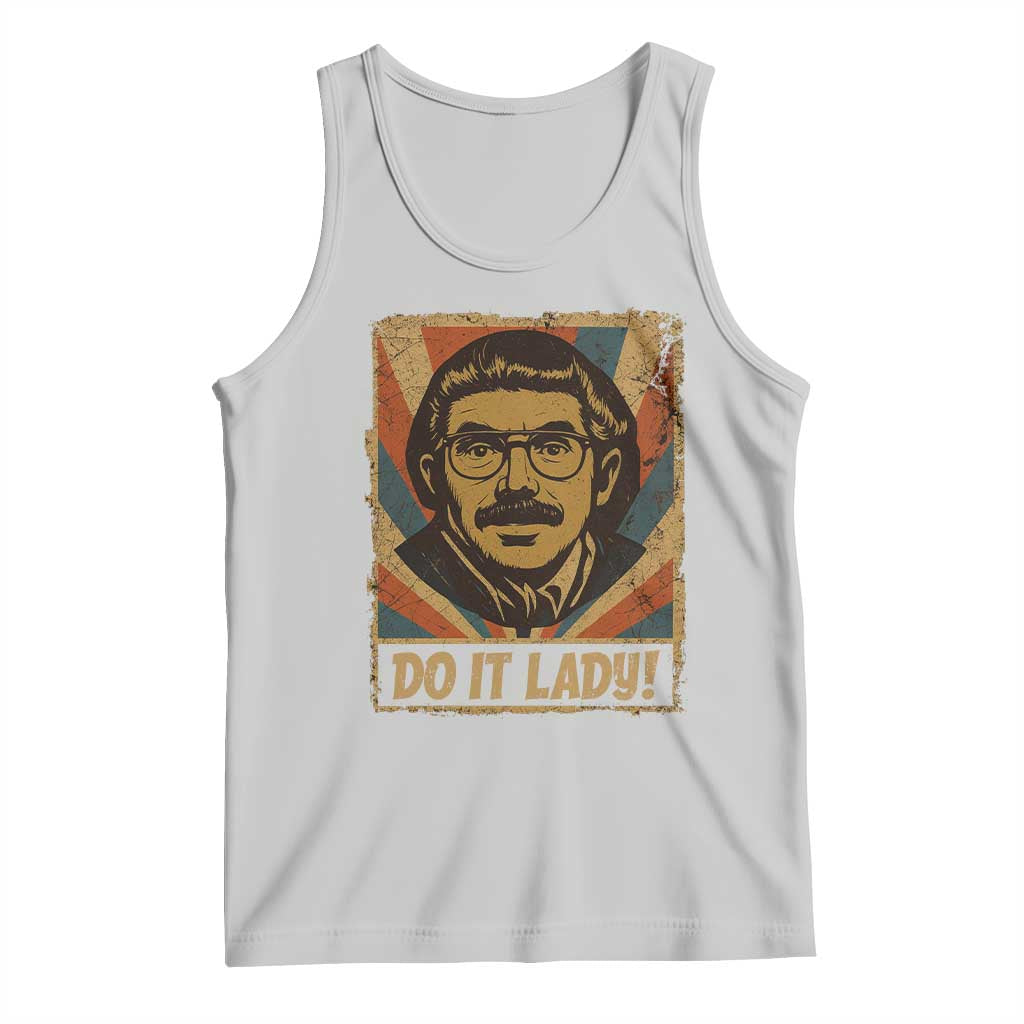 Funny Do It Lady Vintage Tank Top Retro 70s Mustache Guy Meme Parody - Wonder Print Shop