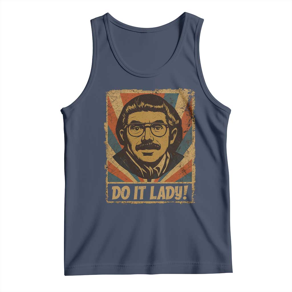 Funny Do It Lady Vintage Tank Top Retro 70s Mustache Guy Meme Parody - Wonder Print Shop