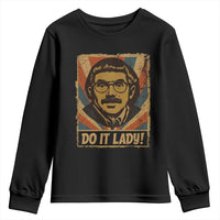 Funny Do It Lady Vintage Youth Sweatshirt Retro 70s Mustache Guy Meme Parody - Wonder Print Shop