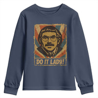 Funny Do It Lady Vintage Youth Sweatshirt Retro 70s Mustache Guy Meme Parody - Wonder Print Shop