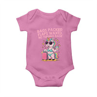 Funny Girls Trip Unicorn Baby Onesie Bags Packed Flaps Waxed No Turning Back Bikini Vacation Bachelorette - Wonder Print Shop