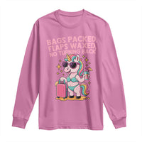 Funny Girls Trip Unicorn Long Sleeve Shirt Bags Packed Flaps Waxed No Turning Back Bikini Vacation Bachelorette - Wonder Print Shop