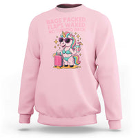 Funny Girls Trip Unicorn Sweatshirt Bags Packed Flaps Waxed No Turning Back Bikini Vacation Bachelorette - Wonder Print Shop