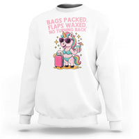 Funny Girls Trip Unicorn Sweatshirt Bags Packed Flaps Waxed No Turning Back Bikini Vacation Bachelorette - Wonder Print Shop
