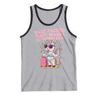 Funny Girls Trip Unicorn Tank Top Bags Packed Flaps Waxed No Turning Back Bikini Vacation Bachelorette - Wonder Print Shop