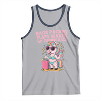Funny Girls Trip Unicorn Tank Top Bags Packed Flaps Waxed No Turning Back Bikini Vacation Bachelorette - Wonder Print Shop