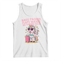 Funny Girls Trip Unicorn Tank Top Bags Packed Flaps Waxed No Turning Back Bikini Vacation Bachelorette - Wonder Print Shop