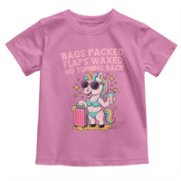 Funny Girls Trip Unicorn Toddler T Shirt Bags Packed Flaps Waxed No Turning Back Bikini Vacation Bachelorette - Wonder Print Shop