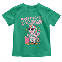 Funny Girls Trip Unicorn Toddler T Shirt Bags Packed Flaps Waxed No Turning Back Bikini Vacation Bachelorette - Wonder Print Shop