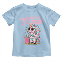 Funny Girls Trip Unicorn Toddler T Shirt Bags Packed Flaps Waxed No Turning Back Bikini Vacation Bachelorette - Wonder Print Shop