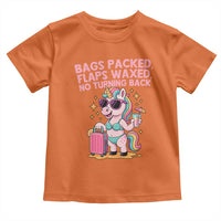 Funny Girls Trip Unicorn Toddler T Shirt Bags Packed Flaps Waxed No Turning Back Bikini Vacation Bachelorette - Wonder Print Shop