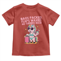 Funny Girls Trip Unicorn Toddler T Shirt Bags Packed Flaps Waxed No Turning Back Bikini Vacation Bachelorette - Wonder Print Shop