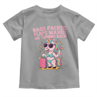 Funny Girls Trip Unicorn Toddler T Shirt Bags Packed Flaps Waxed No Turning Back Bikini Vacation Bachelorette - Wonder Print Shop