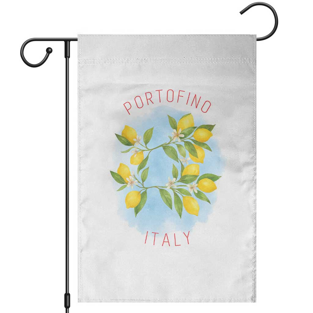 Portofino Italy Lemons Garden Flag Vintage Coastal Europe Travel Summer Vibe Aesthetic - Wonder Print Shop