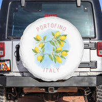 Portofino Italy Lemons Spare Tire Cover Vintage Coastal Europe Travel Summer Vibe Aesthetic - Wonder Print Shop