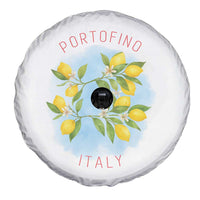 Portofino Italy Lemons Spare Tire Cover Vintage Coastal Europe Travel Summer Vibe Aesthetic - Wonder Print Shop