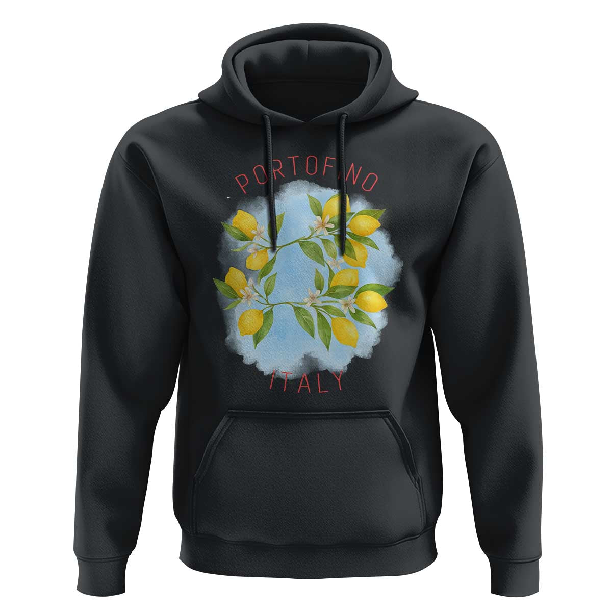 Portofino Italy Lemons Hoodie Vintage Coastal Europe Travel Summer Vibe Aesthetic - Wonder Print Shop