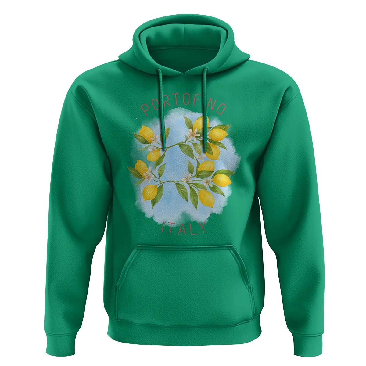 Portofino Italy Lemons Hoodie Vintage Coastal Europe Travel Summer Vibe Aesthetic - Wonder Print Shop
