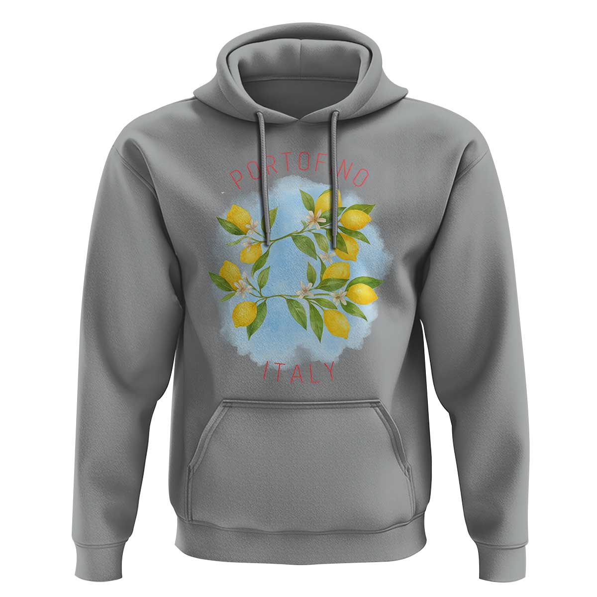 Portofino Italy Lemons Hoodie Vintage Coastal Europe Travel Summer Vibe Aesthetic - Wonder Print Shop