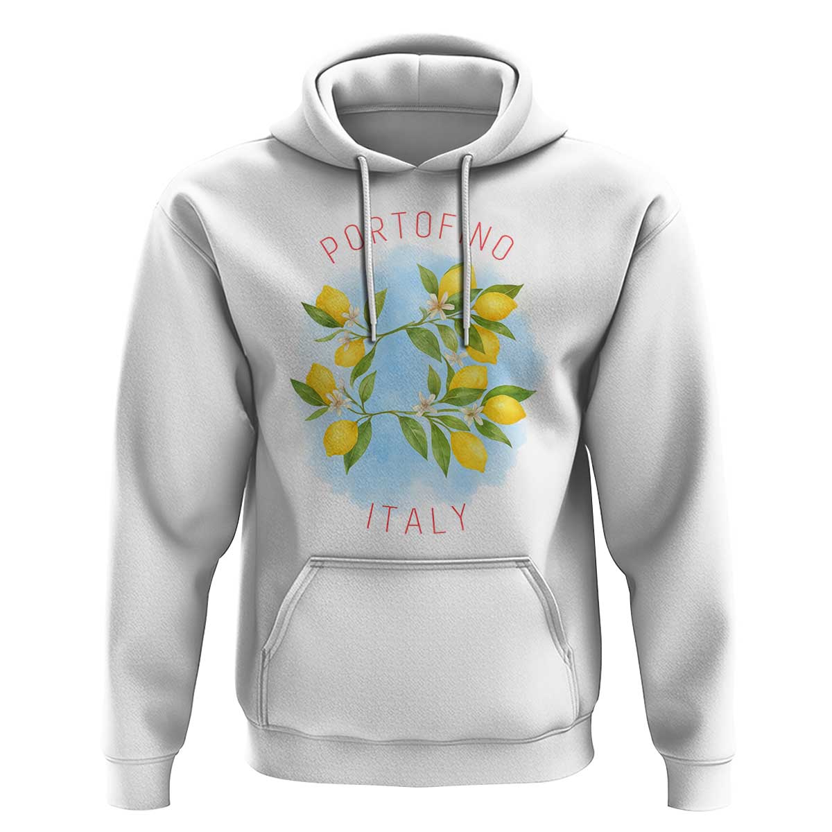 Portofino Italy Lemons Hoodie Vintage Coastal Europe Travel Summer Vibe Aesthetic - Wonder Print Shop
