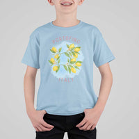 Portofino Italy Lemons T Shirt For Kid Vintage Coastal Europe Travel Summer Vibe Aesthetic - Wonder Print Shop