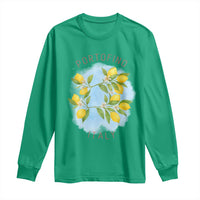 Portofino Italy Lemons Long Sleeve Shirt Vintage Coastal Europe Travel Summer Vibe Aesthetic - Wonder Print Shop