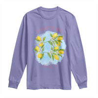 Portofino Italy Lemons Long Sleeve Shirt Vintage Coastal Europe Travel Summer Vibe Aesthetic - Wonder Print Shop