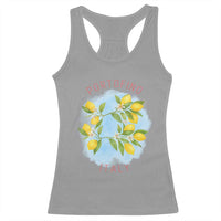 Portofino Italy Lemons Racerback Tank Top Vintage Coastal Europe Travel Summer Vibe Aesthetic - Wonder Print Shop