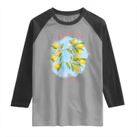 Portofino Italy Lemons Raglan Shirt Vintage Coastal Europe Travel Summer Vibe Aesthetic - Wonder Print Shop