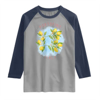 Portofino Italy Lemons Raglan Shirt Vintage Coastal Europe Travel Summer Vibe Aesthetic - Wonder Print Shop