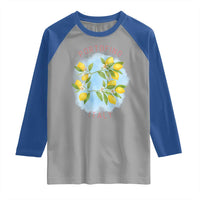 Portofino Italy Lemons Raglan Shirt Vintage Coastal Europe Travel Summer Vibe Aesthetic - Wonder Print Shop