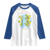 Portofino Italy Lemons Raglan Shirt Vintage Coastal Europe Travel Summer Vibe Aesthetic - Wonder Print Shop