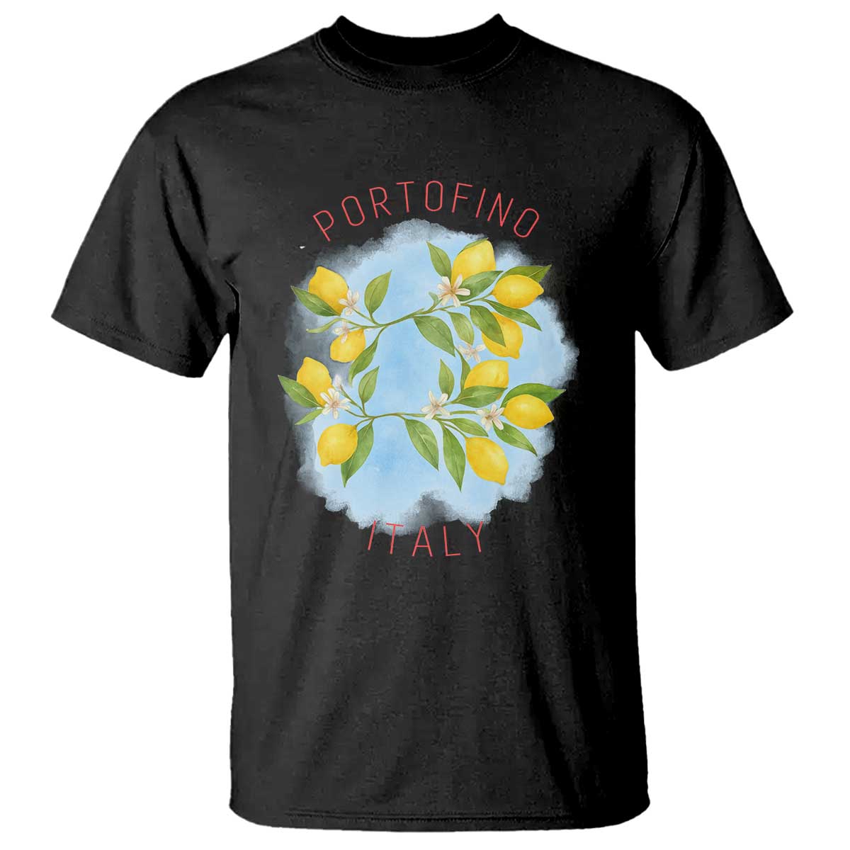 Portofino Italy Lemons T Shirt Vintage Coastal Europe Travel Summer Vibe Aesthetic - Wonder Print Shop