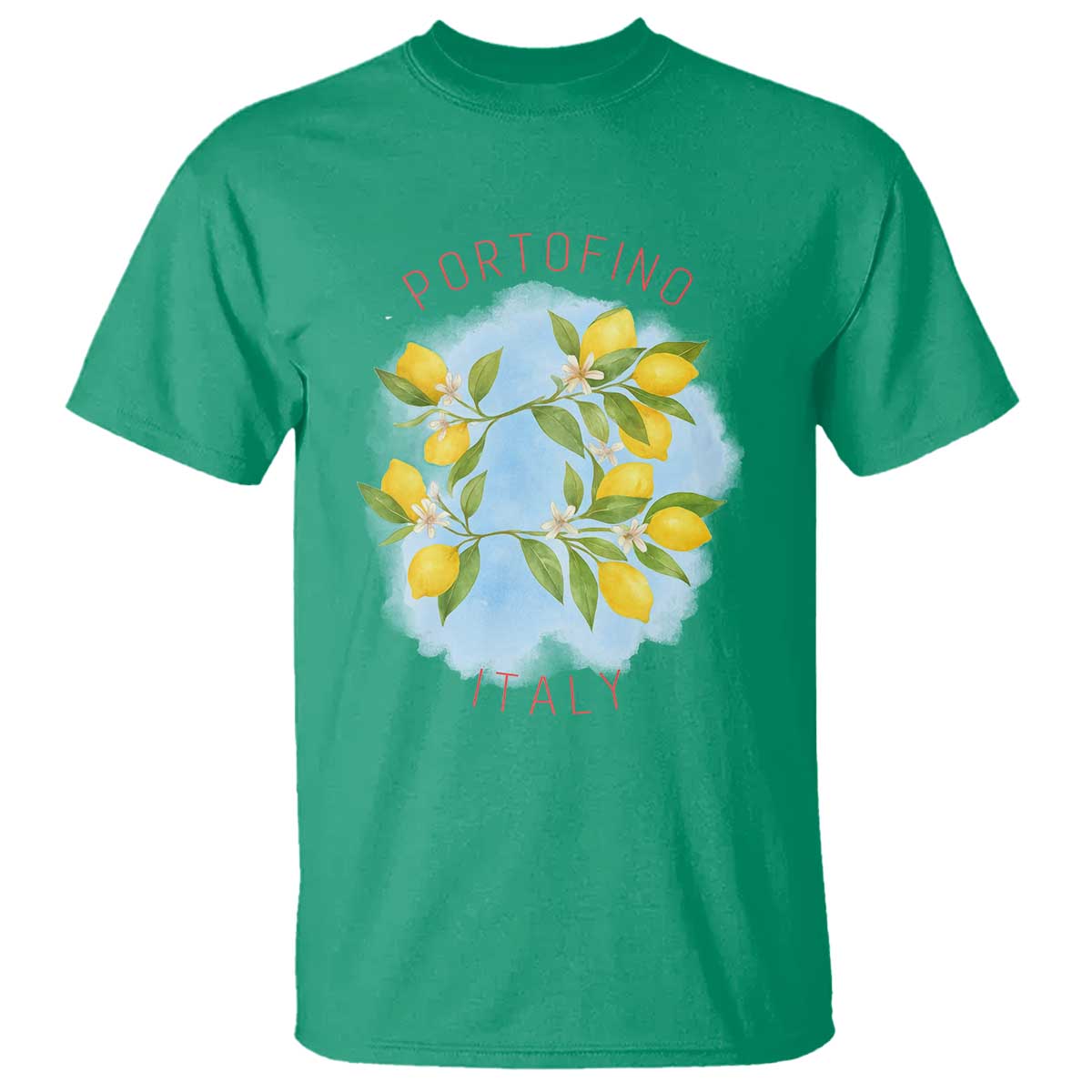 Portofino Italy Lemons T Shirt Vintage Coastal Europe Travel Summer Vibe Aesthetic - Wonder Print Shop
