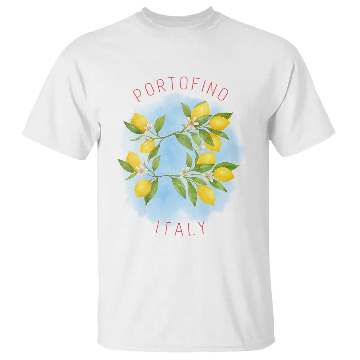 Portofino Italy Lemons T Shirt Vintage Coastal Europe Travel Summer Vibe Aesthetic - Wonder Print Shop
