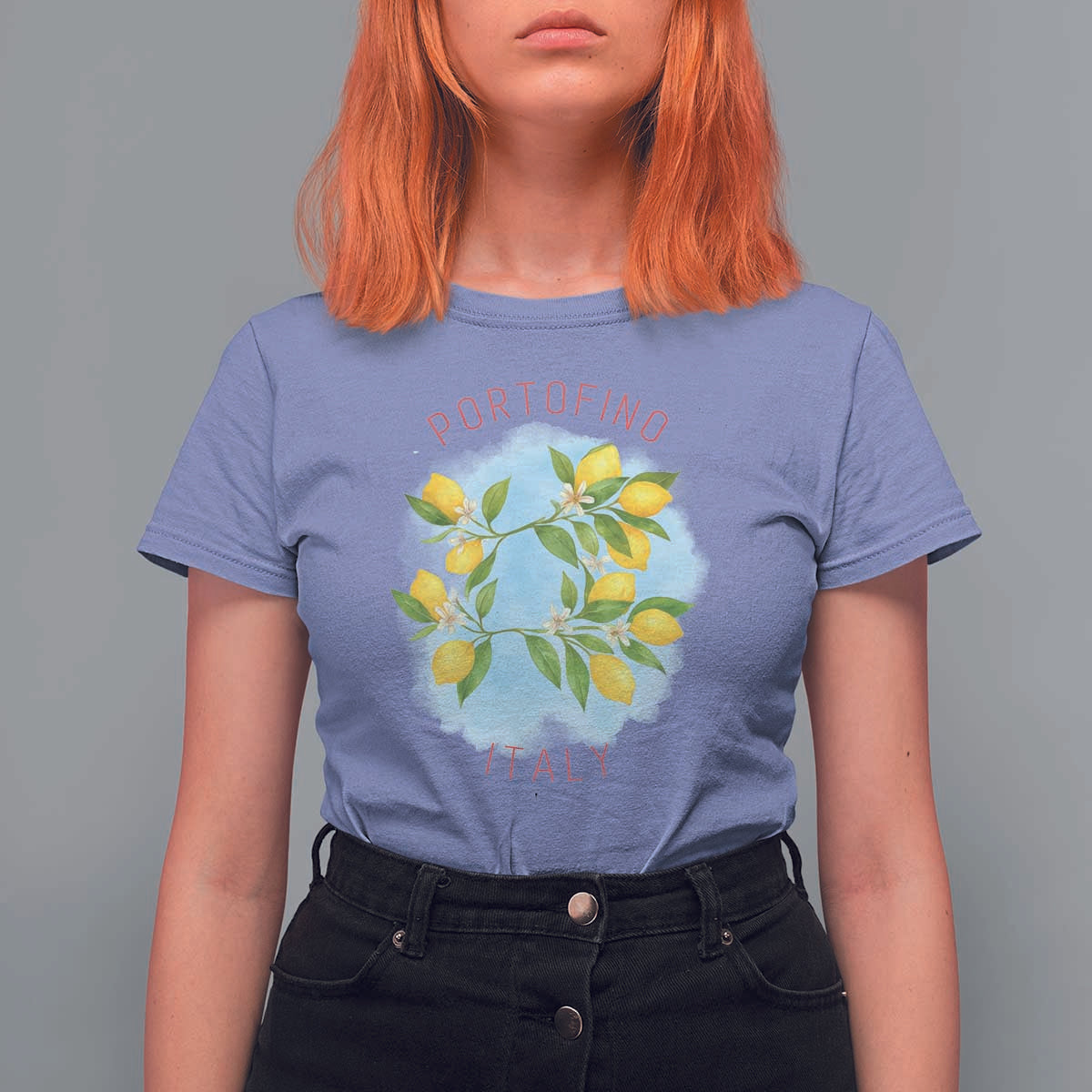 Portofino Italy Lemons T Shirt For Women Vintage Coastal Europe Travel Summer Vibe Aesthetic - Wonder Print Shop
