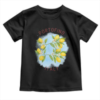 Portofino Italy Lemons Toddler T Shirt Vintage Coastal Europe Travel Summer Vibe Aesthetic - Wonder Print Shop