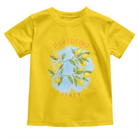 Portofino Italy Lemons Toddler T Shirt Vintage Coastal Europe Travel Summer Vibe Aesthetic - Wonder Print Shop