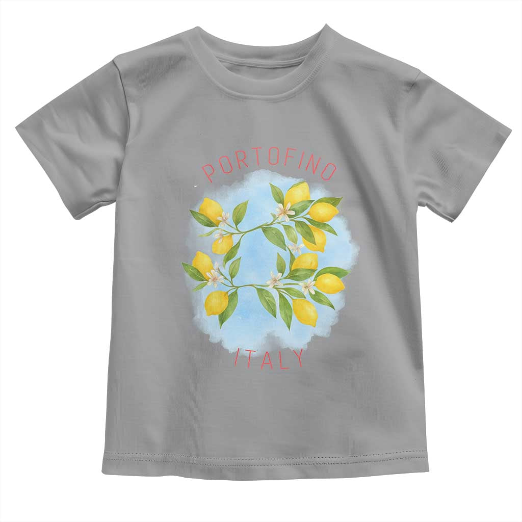 Portofino Italy Lemons Toddler T Shirt Vintage Coastal Europe Travel Summer Vibe Aesthetic - Wonder Print Shop