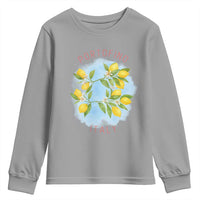 Portofino Italy Lemons Youth Sweatshirt Vintage Coastal Europe Travel Summer Vibe Aesthetic - Wonder Print Shop