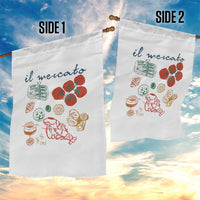 Il Mercato Italian Food Market Aesthetic Garden Flag Summer Amalfi Coast La Dolce Vita TS02