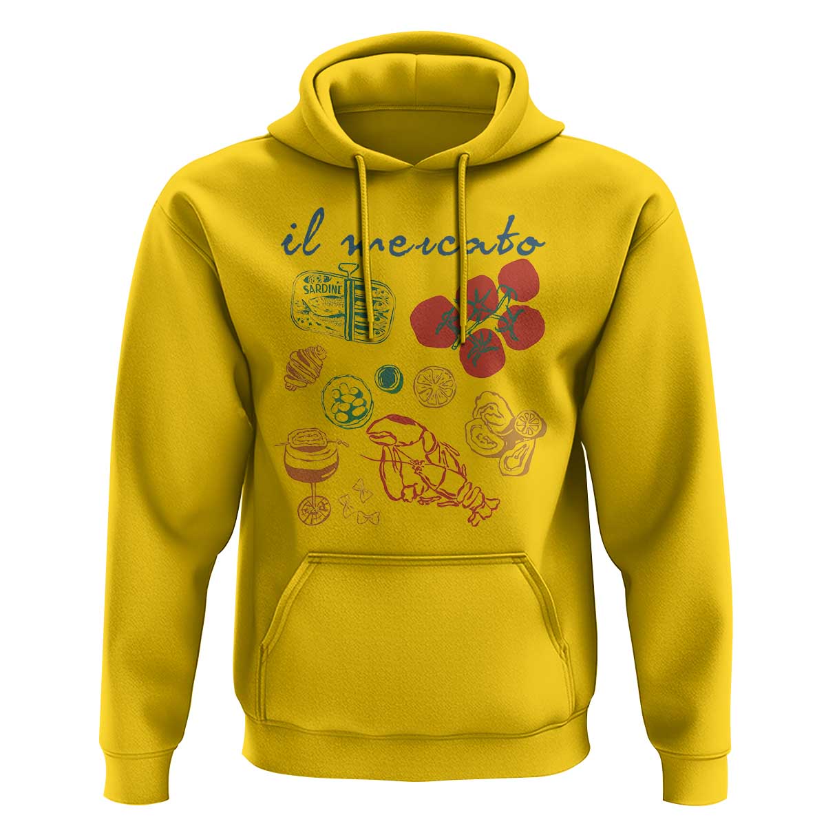Il Mercato Italian Food Market Aesthetic Hoodie Summer Amalfi Coast La Dolce Vita TS02