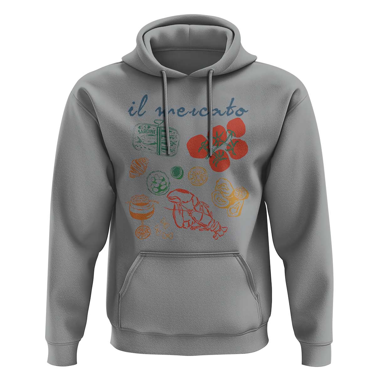 Il Mercato Italian Food Market Aesthetic Hoodie Summer Amalfi Coast La Dolce Vita TS02