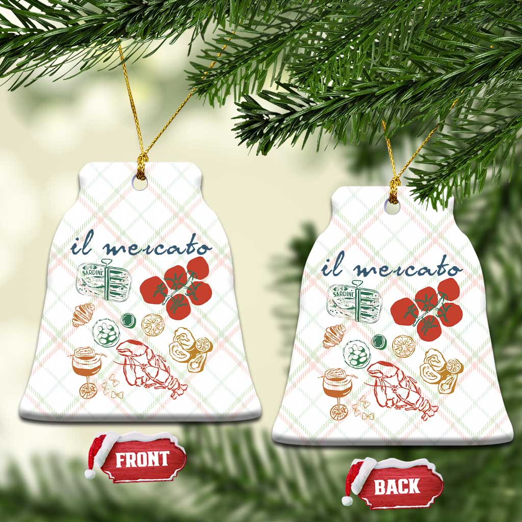 Il Mercato Italian Food Market Aesthetic Ceramic Ornament Summer Amalfi Coast La Dolce Vita - Wonder Print Shop