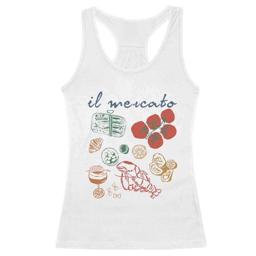 Il Mercato Italian Food Market Aesthetic Racerback Tank Top Summer Amalfi Coast La Dolce Vita TS02