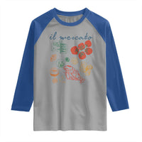 Il Mercato Italian Food Market Aesthetic Raglan Shirt Summer Amalfi Coast La Dolce Vita TS02