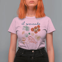 Il Mercato Italian Food Market Aesthetic T Shirt For Women Summer Amalfi Coast La Dolce Vita TS02