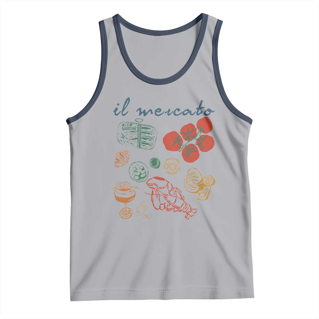 Il Mercato Italian Food Market Aesthetic Tank Top Summer Amalfi Coast La Dolce Vita TS02