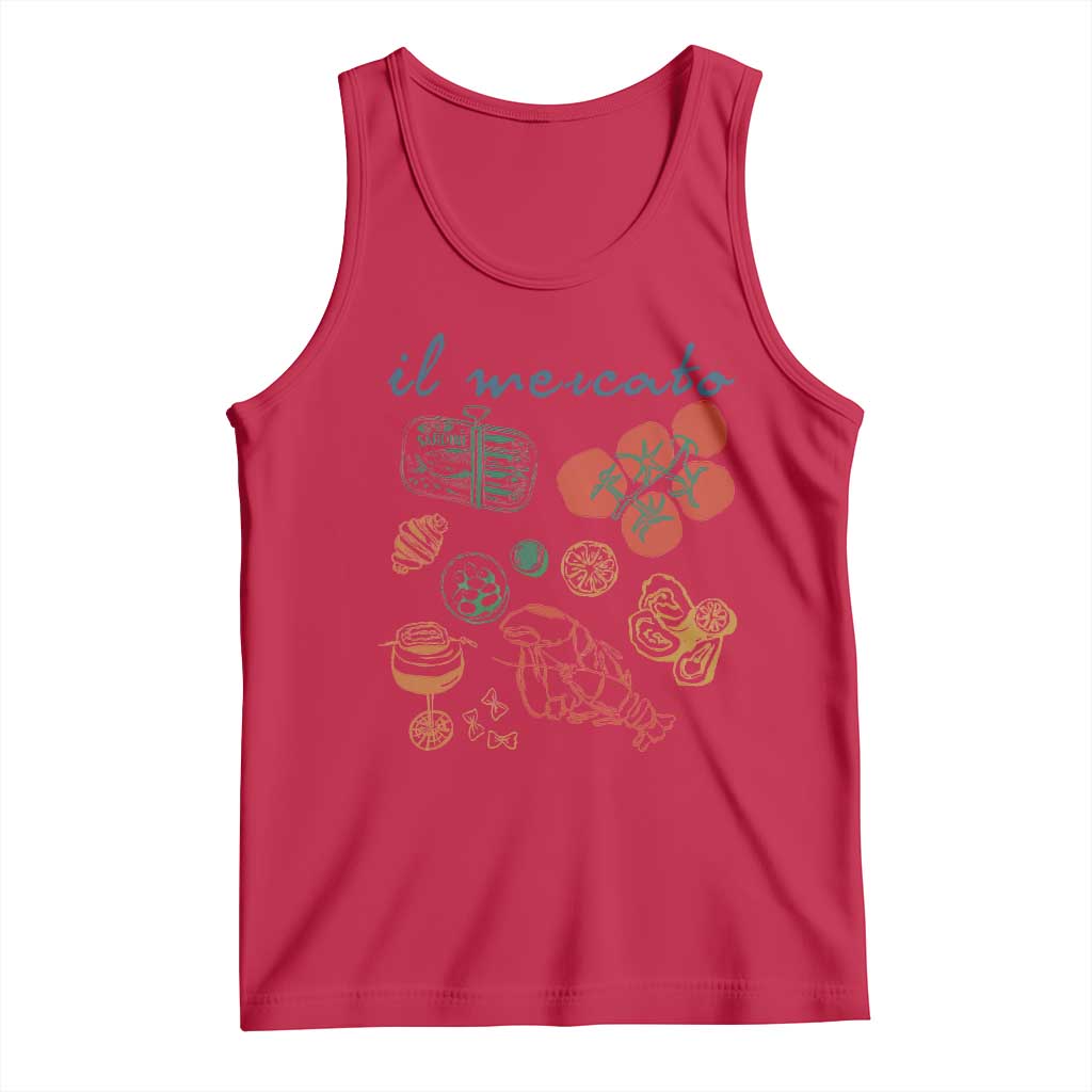 Il Mercato Italian Food Market Aesthetic Tank Top Summer Amalfi Coast La Dolce Vita TS02
