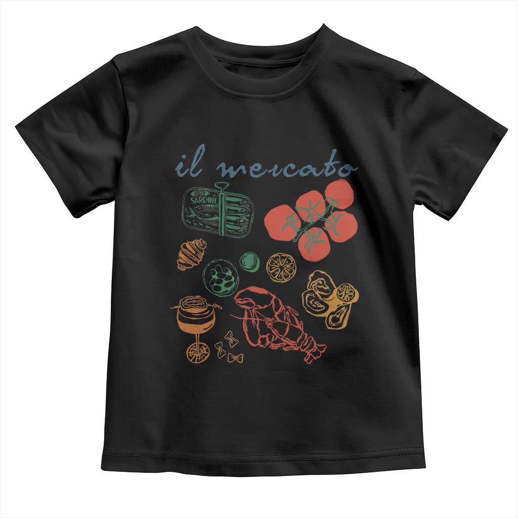 Il Mercato Italian Food Market Aesthetic Toddler T Shirt Summer Amalfi Coast La Dolce Vita TS02